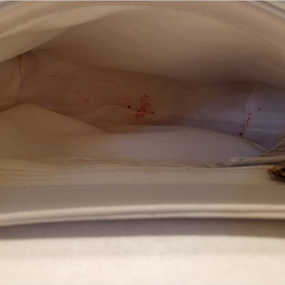 H&M SMALL CROSSBODY PURSE – OFF-WHITE – GOLD COLOR CHAIN STRAP – ELEGANT STYLE - Picture 9 of 10